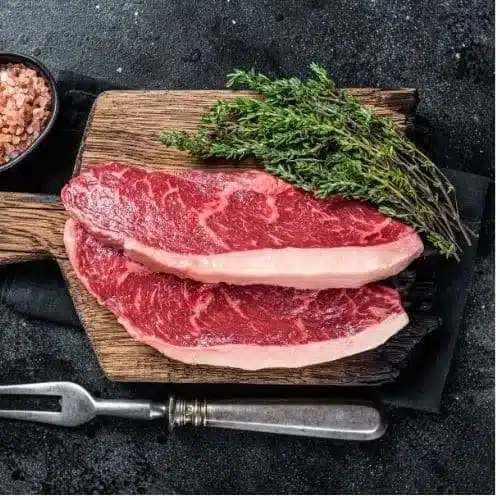 Faux filets de bœuf prêts à être cuisinés